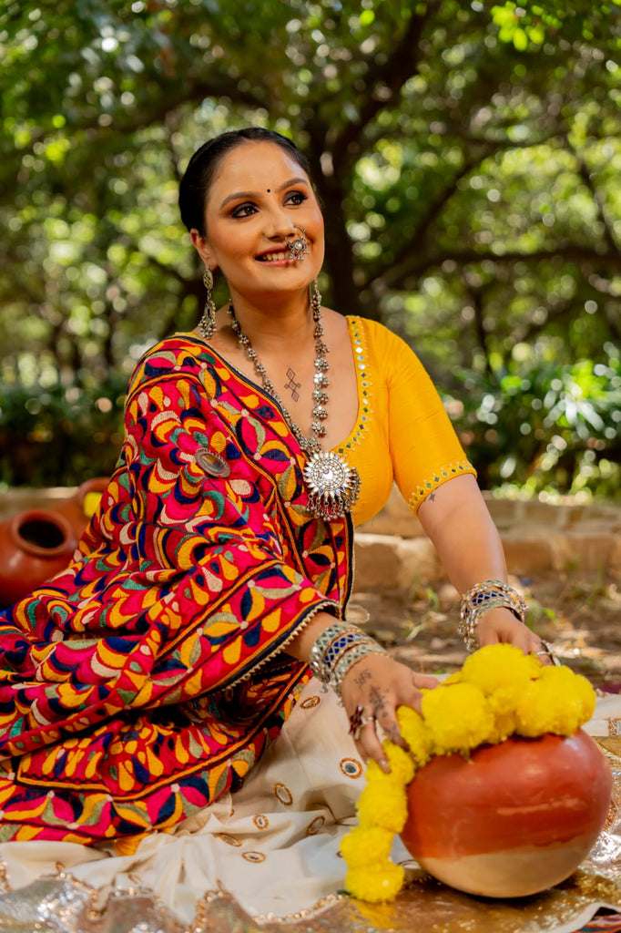 Navratri Yellow Blouse