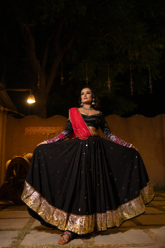 Black Mirror Lehenga Set