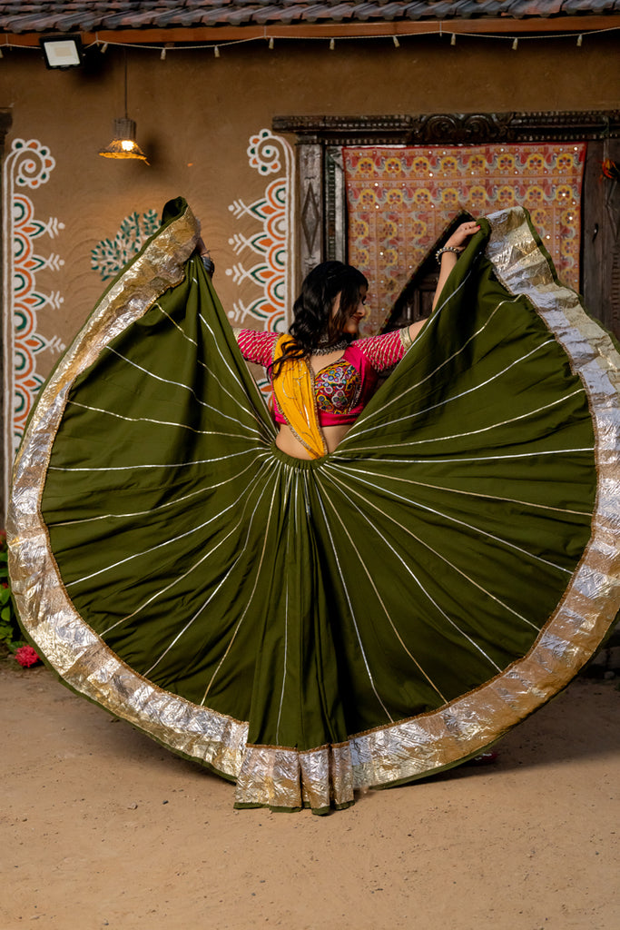 Green Cotton Skirt