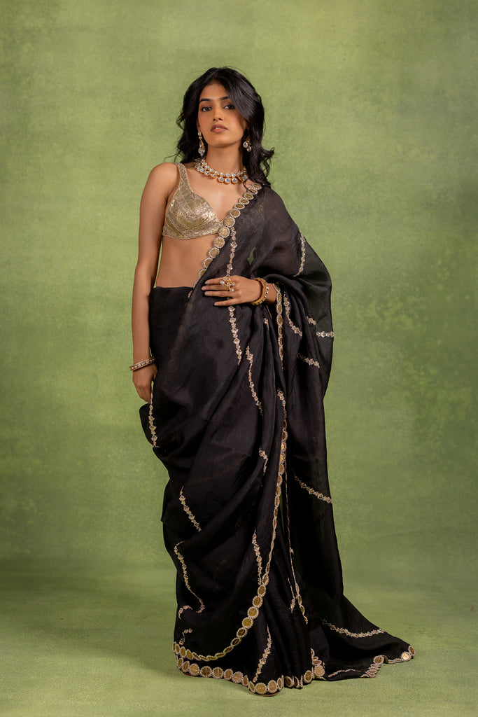 organza saree