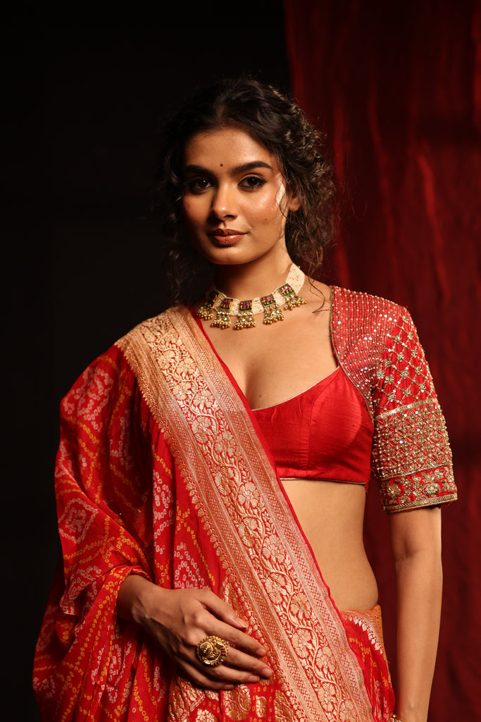 raw silk blouse 