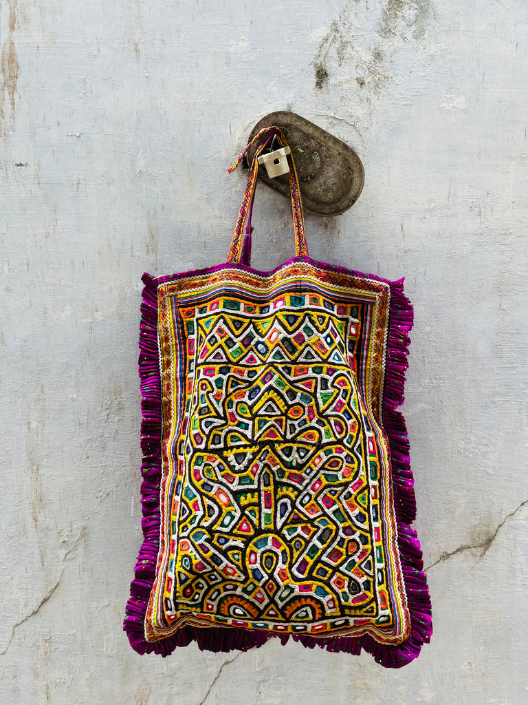 Vintage Kutchi Tote Bag