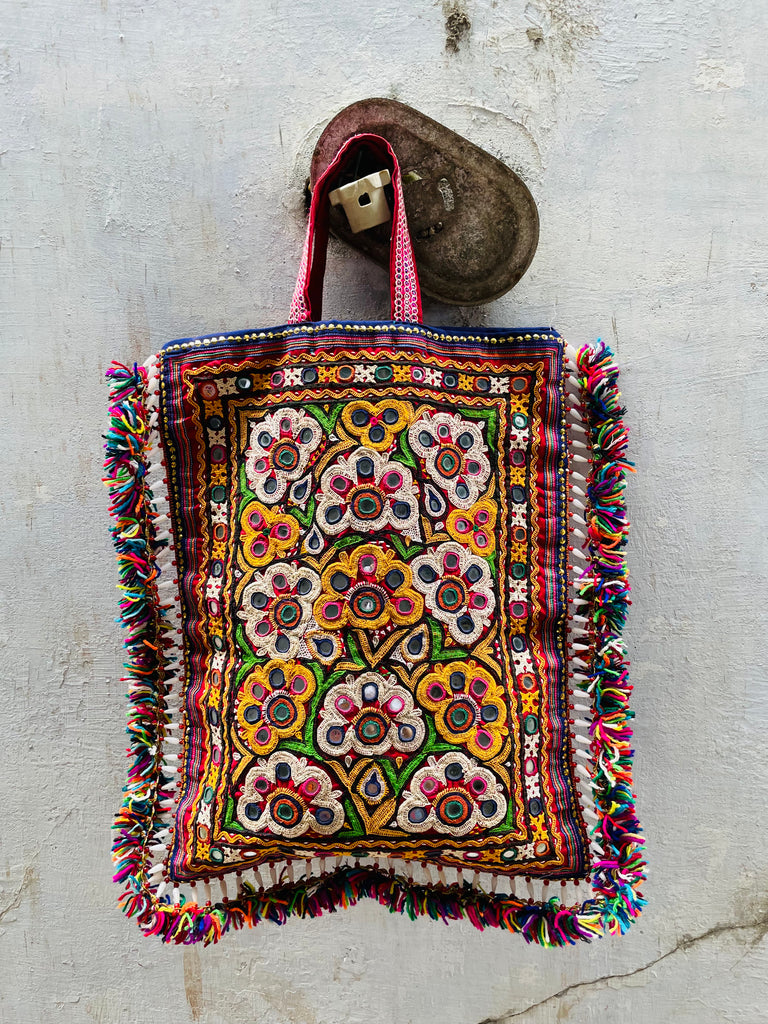 Vintage Kutchi Tote Bag