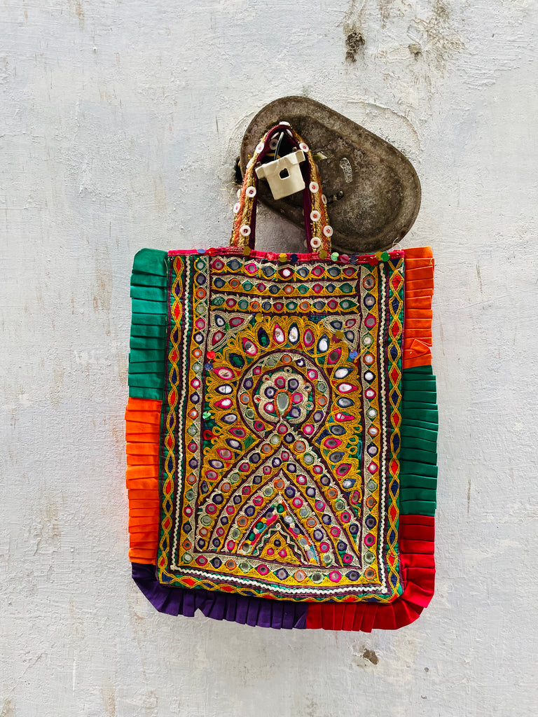 Vintage Kutchi Tote Bag