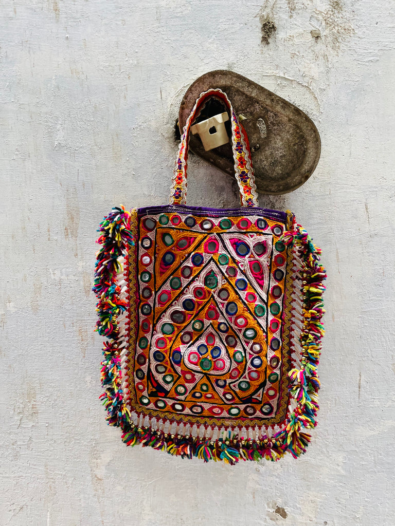 Vintage Kutchi Tote Bag