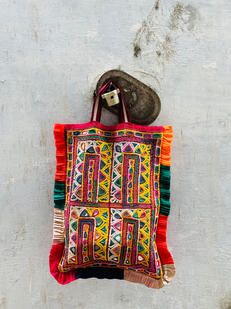 Vintage Kutchi Tote Bag