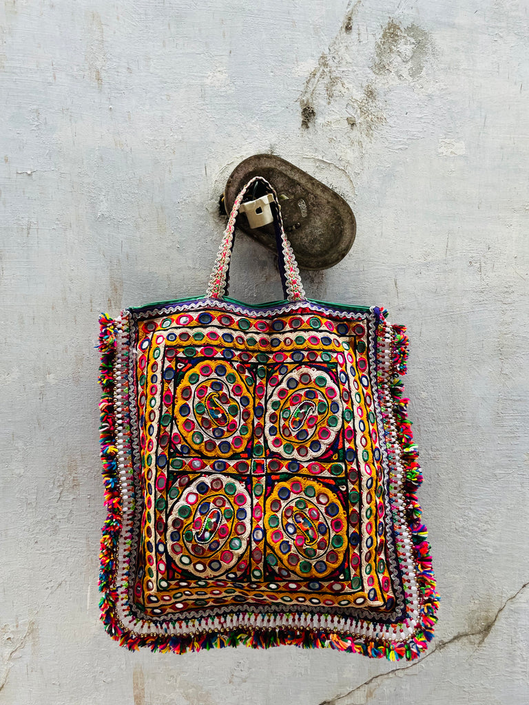 Vintage Kutchi Tote Bag