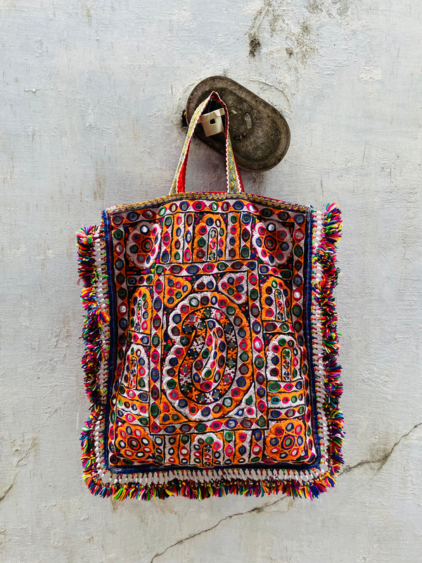 Vintage Kutchi Tote Bag