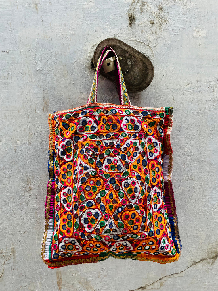 Vintage Kutchi Tote Bag