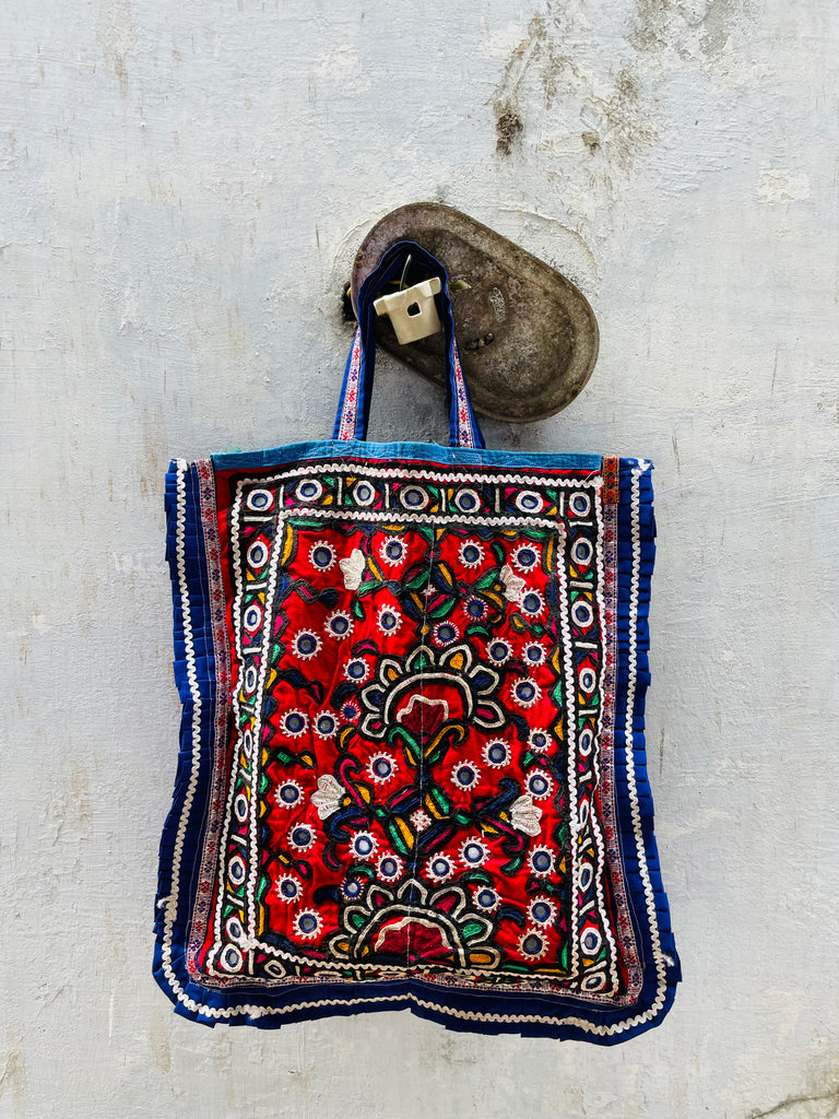 Vintage Kutchi Tote Bag