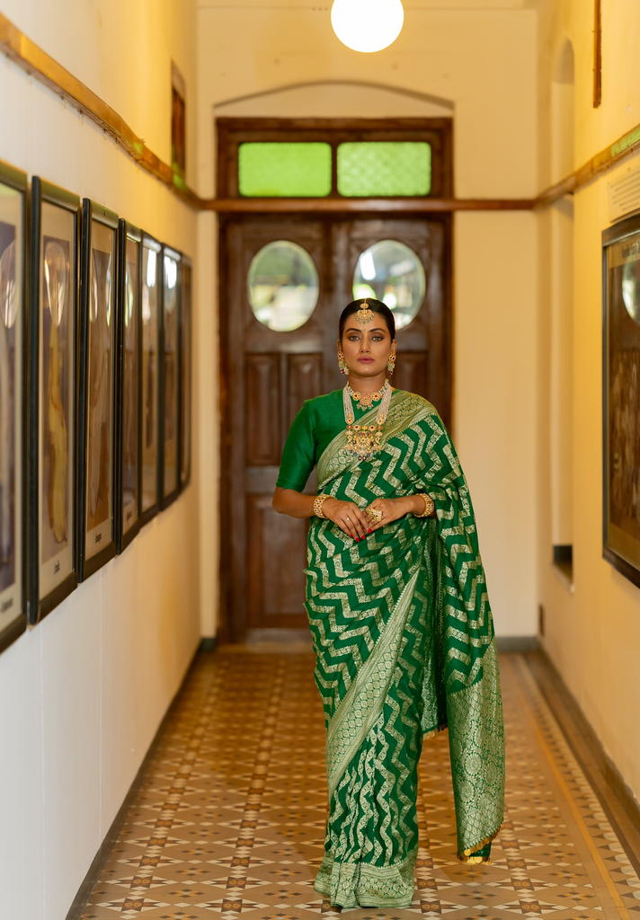 Hariyali Banarasi Saree