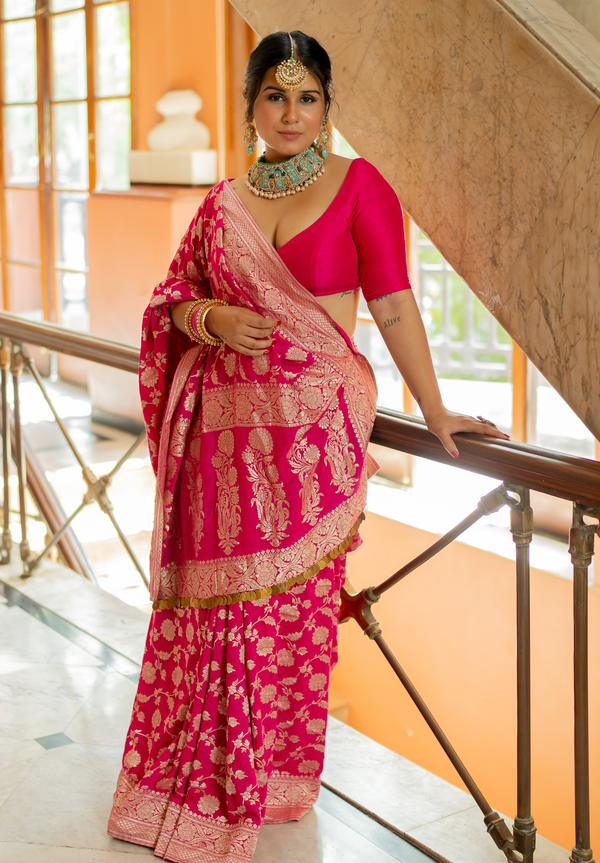 Gulaal Banarasi Saree