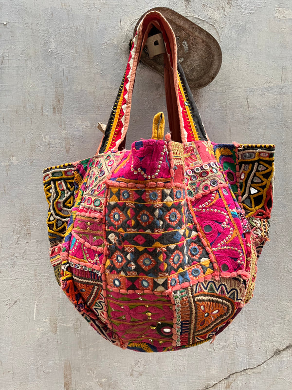 Vintage Kutchi Tote Bag