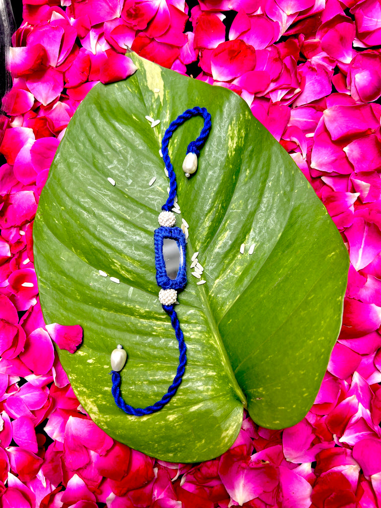 Blue Mirror Rakhi