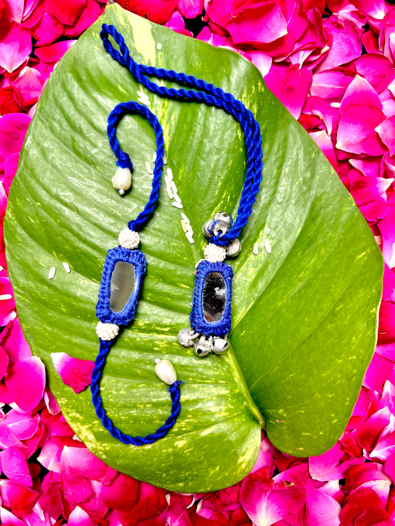 Blue Mirror Combo Rakhi