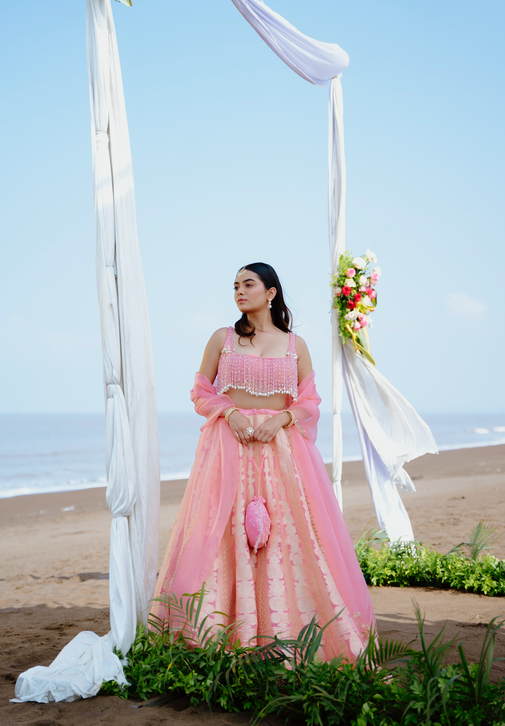 Rosette Lehenga