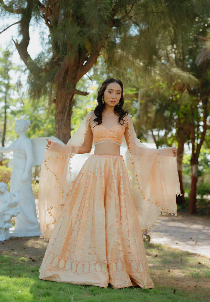 Peach Lehenga