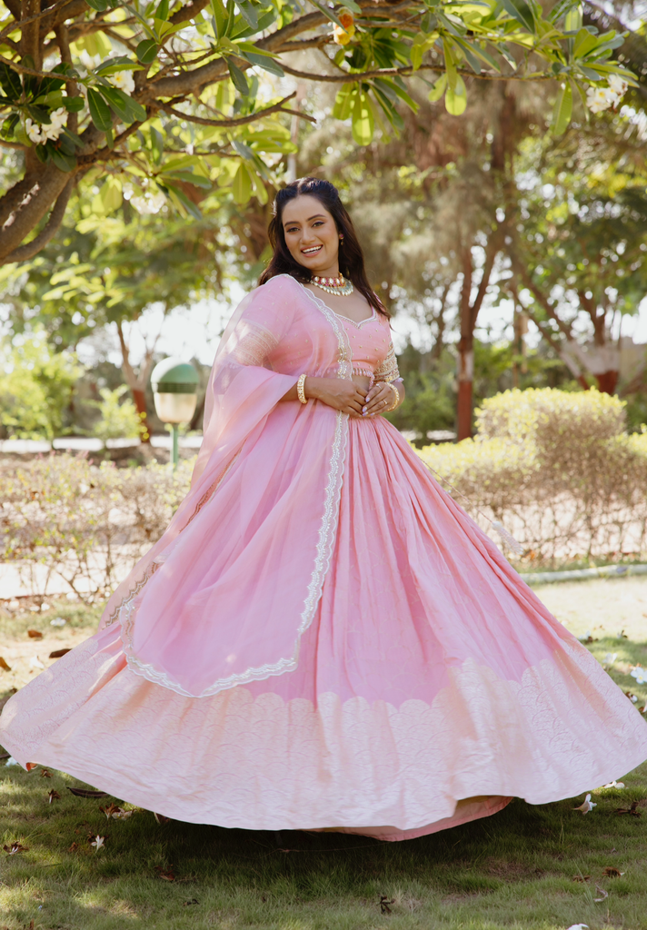 Navratri Blush Lehenga