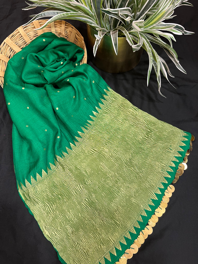 Green Munga Dupatta