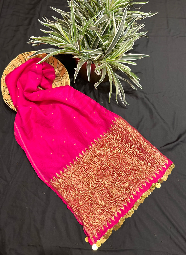 Pink Munga Dupatta