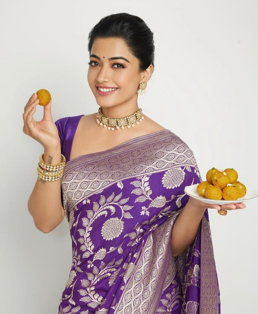 Rashmika Mandanna saree