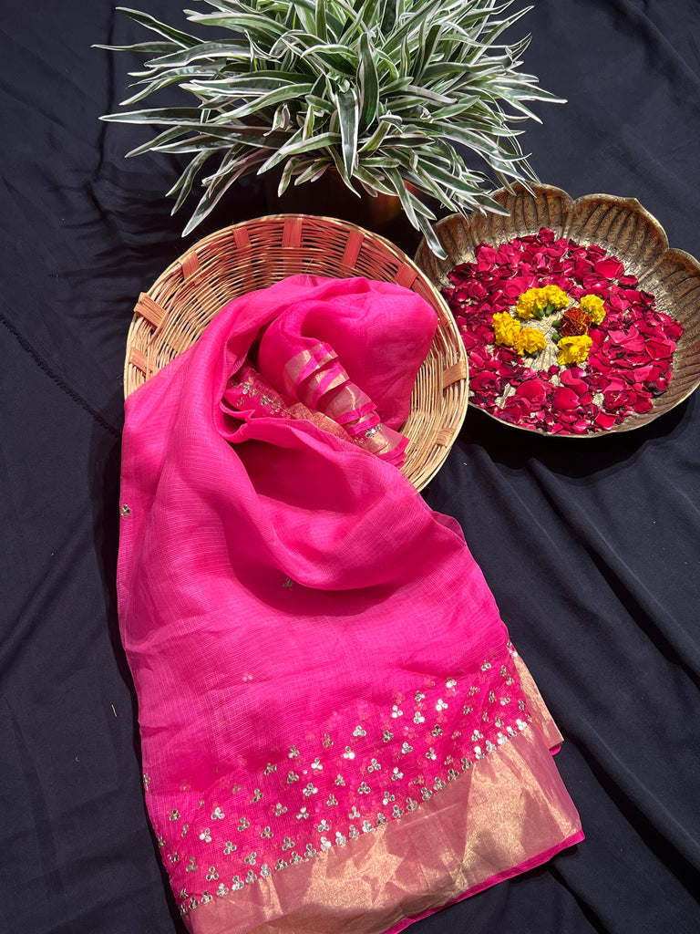 Pink Diamond Kota Saree