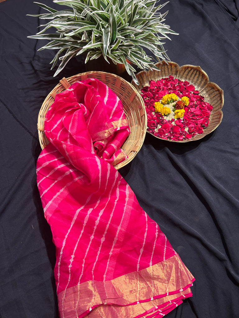 Redish Kota Silk  saree