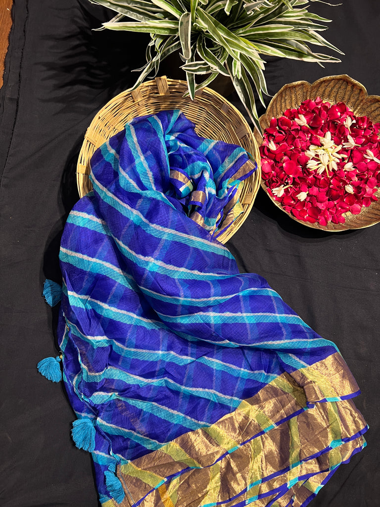 Blue Kota Silk Saree