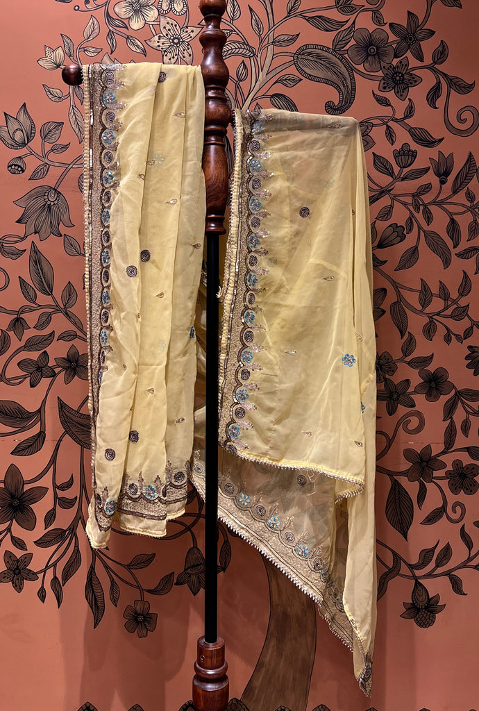 Yellow Vintage Dupatta