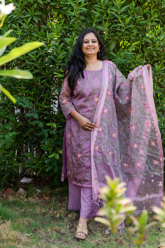 Organza Kurta Set - Anjanase