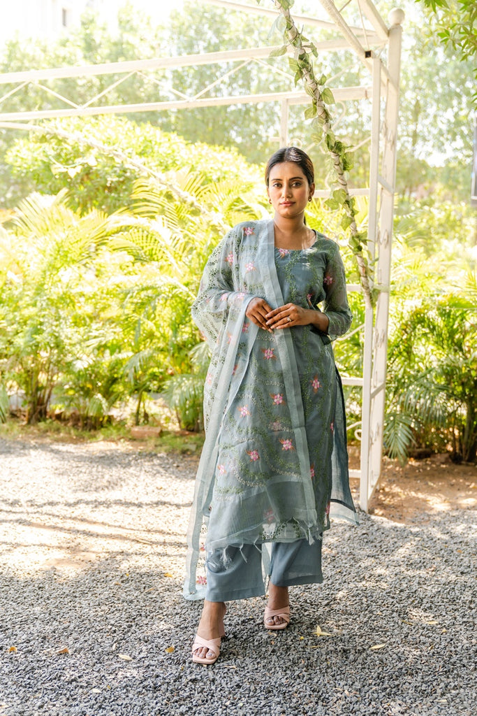 Organza Kurta Set - Anjanase