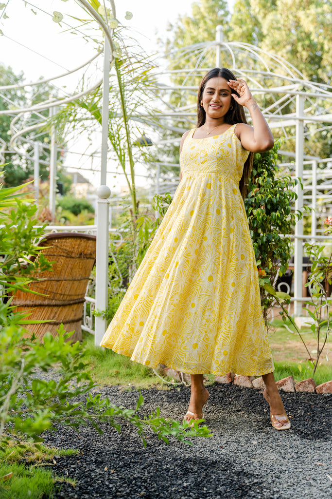 Lemon Zest Summer Dress - Anjanase