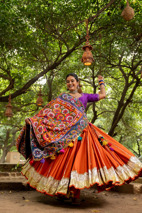 Navratri Patch Dupatta Set