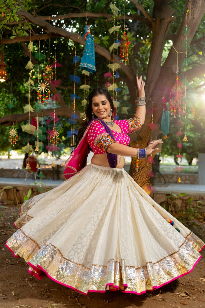 Rhythm chanderi lehenga set