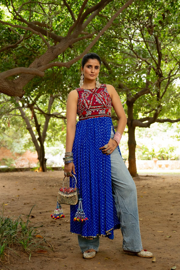 Blue Boho Kurta