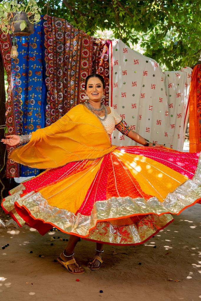 Aarti Bandhani Skirt