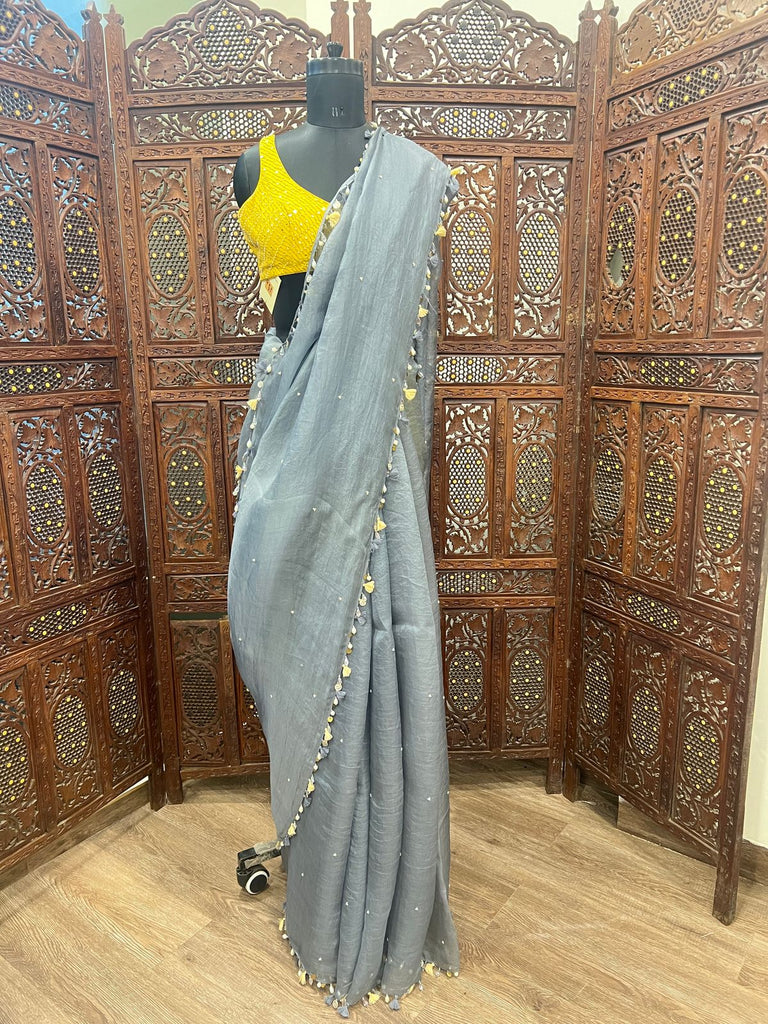 Grey Juliet Saree