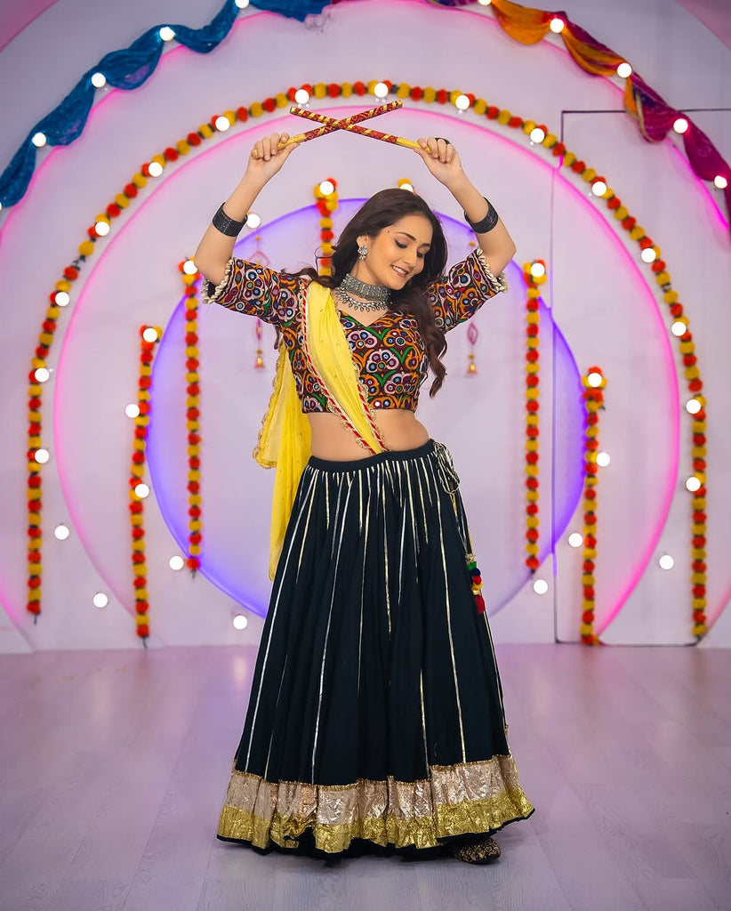 Black Lehenga Set