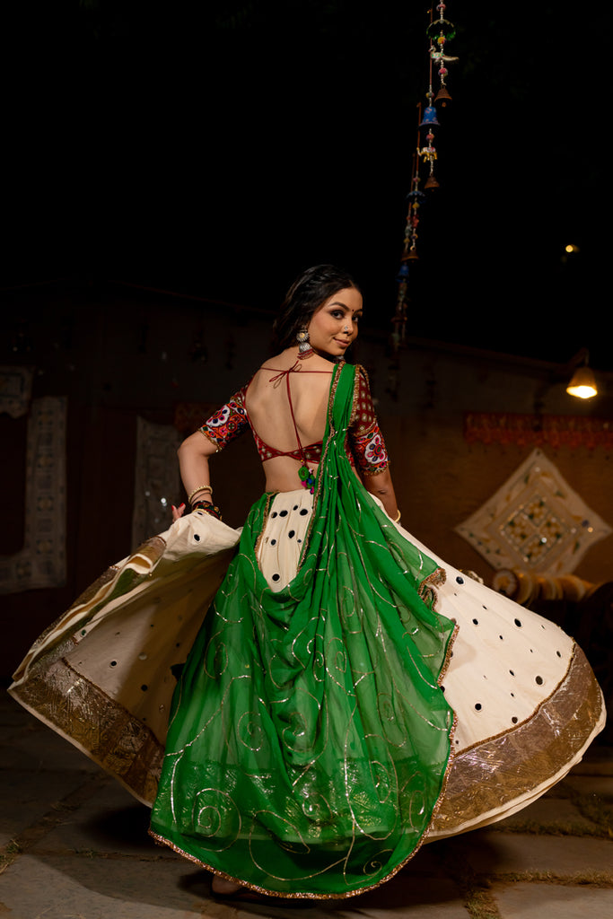 Green Ghumer Dupatta