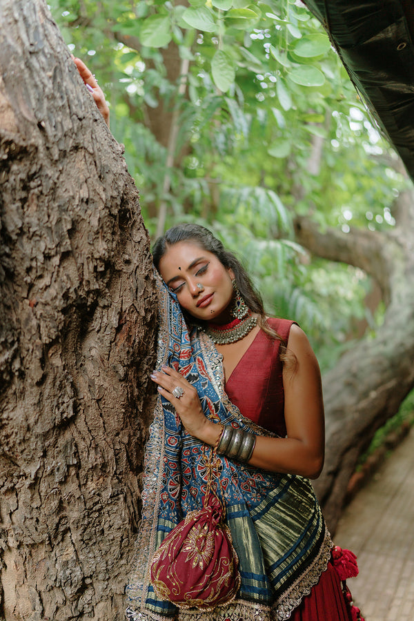 Maroon Fairy Blouse - Anjanase